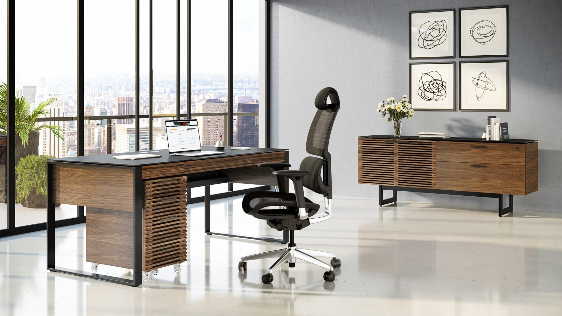 Bureau exécutif moderne du couloir BDI 6521