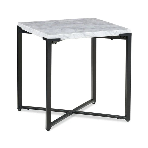 Table d'appoint en marbre Saxton