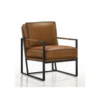 Fauteuil club en cuir Boca