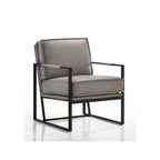 Fauteuil club en cuir Boca