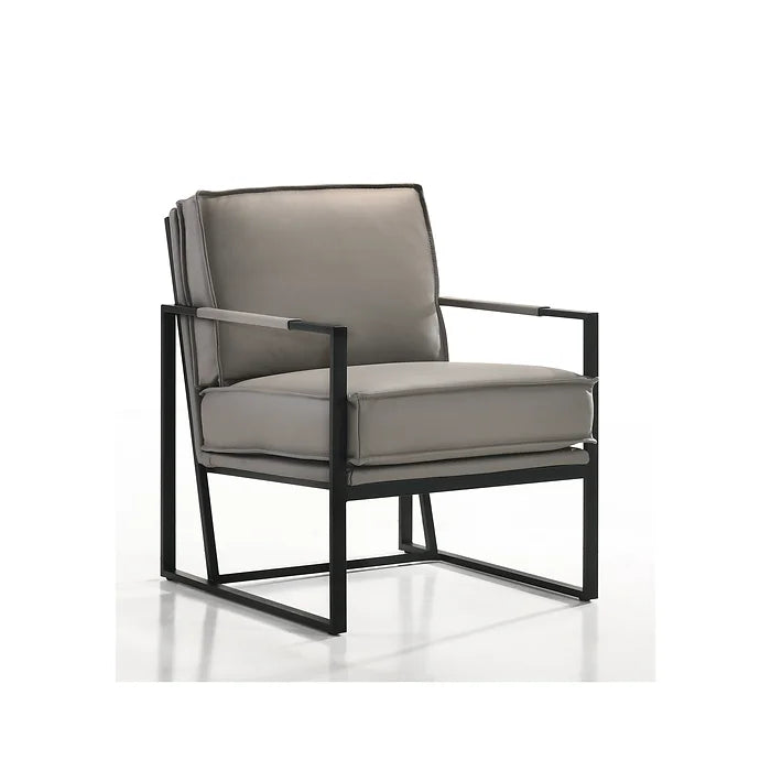 Fauteuil club en cuir Boca