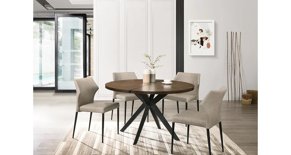 Chaise Dallas en cuir souple vendue par lot de deux