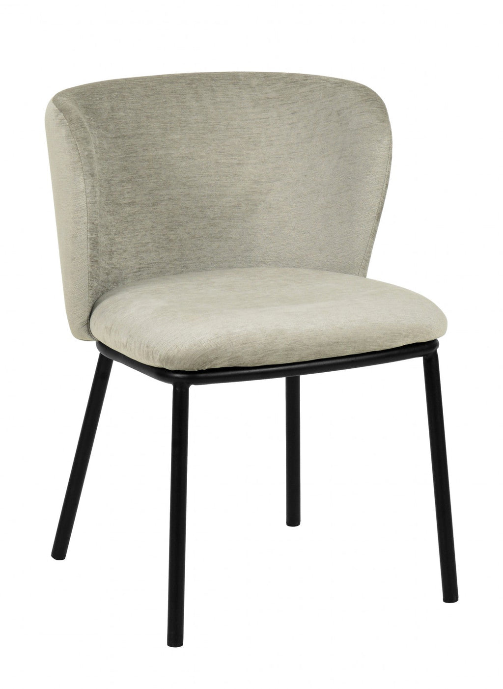 Bessie - Lot de 2 chaises de salle à manger grises modernes