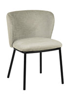 Bessie - Lot de 2 chaises de salle à manger grises modernes