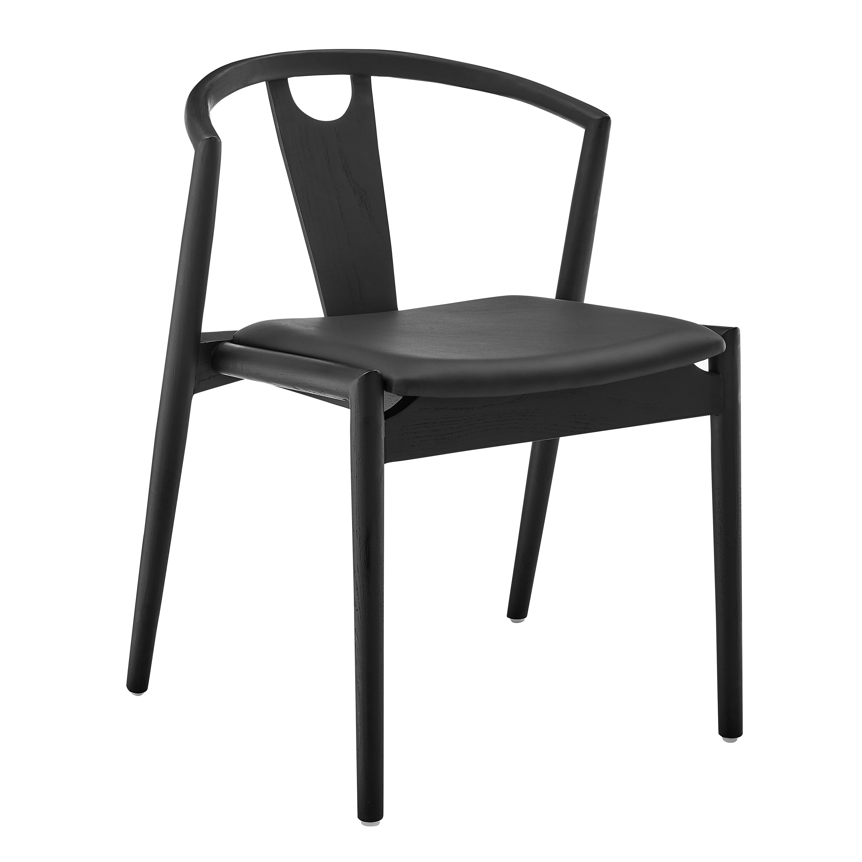Chaise d'appoint en bois massif Blanche