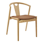Chaise d'appoint en bois massif Blanche