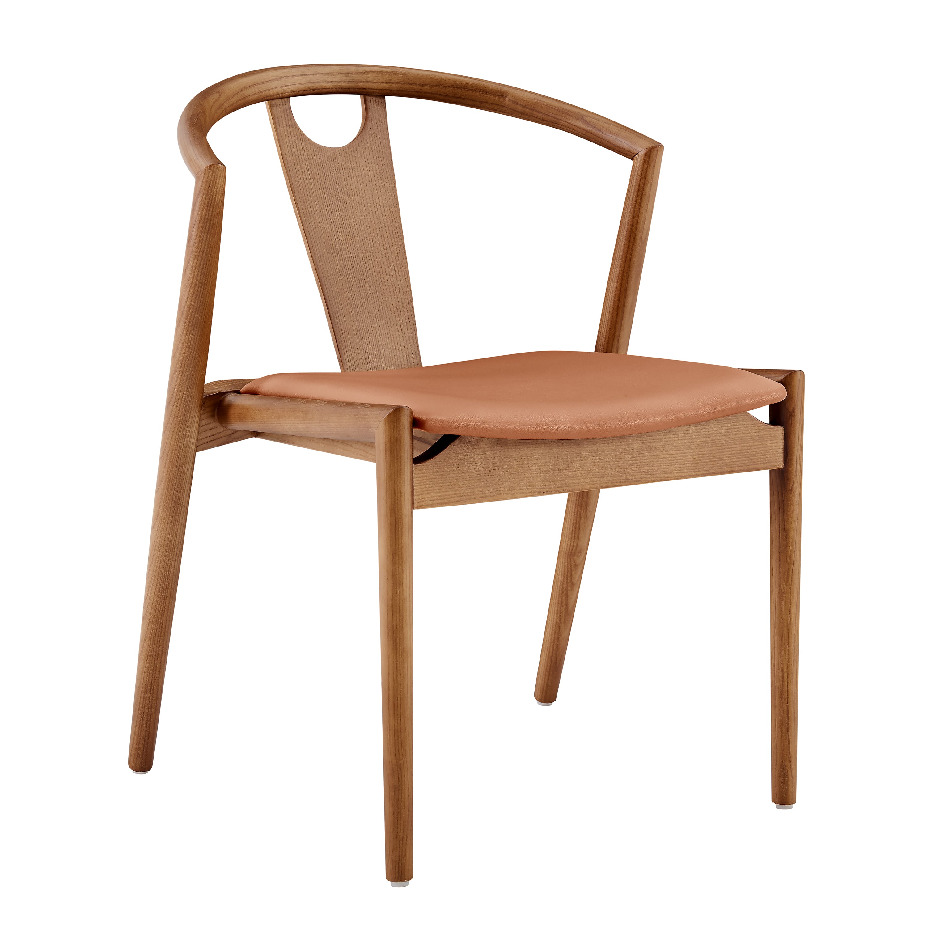 Chaise d'appoint en bois massif Blanche
