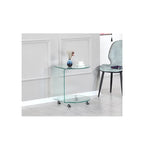 Table d'appoint en verre courbé Umberto 
