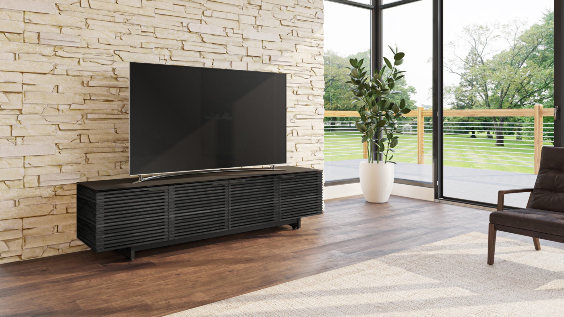 Meuble TV et console multimédia moderne BDI Corridor 8173