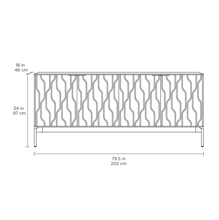 BDI 7639 Mesa Credenza