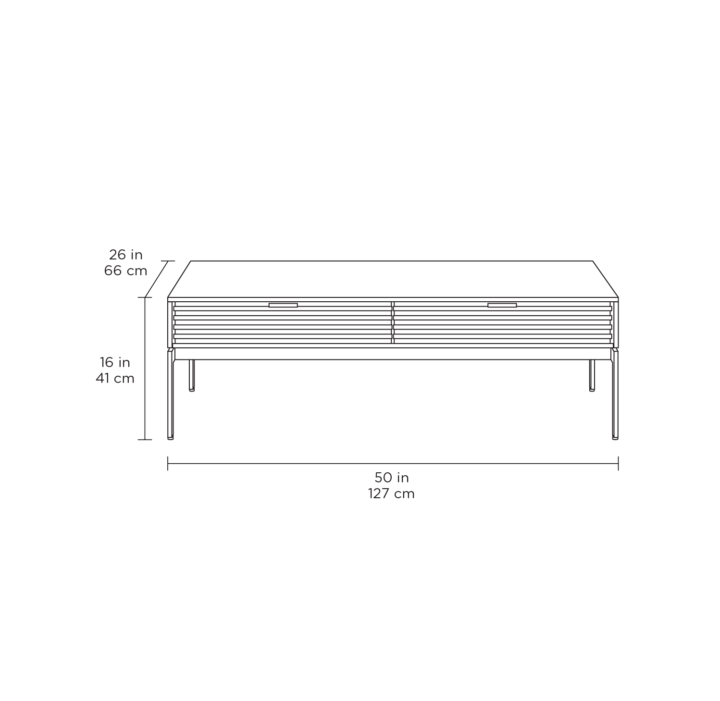 Table basse BDI Cora 1172 
