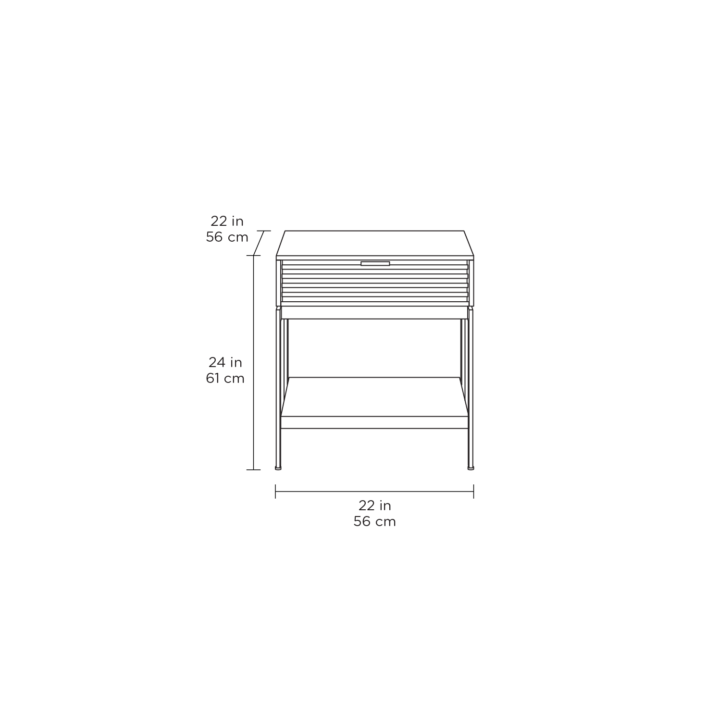 Table d'appoint BDI Cora 