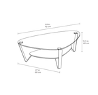 Petite table basse BDI Dino 1364 