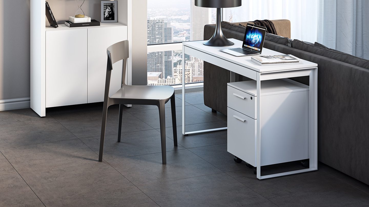 Classeur mobile verrouillable pour bureau à domicile BDI Linea 6227
