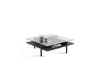 Table basse carrée moderne en verre BDI Terrace 1150