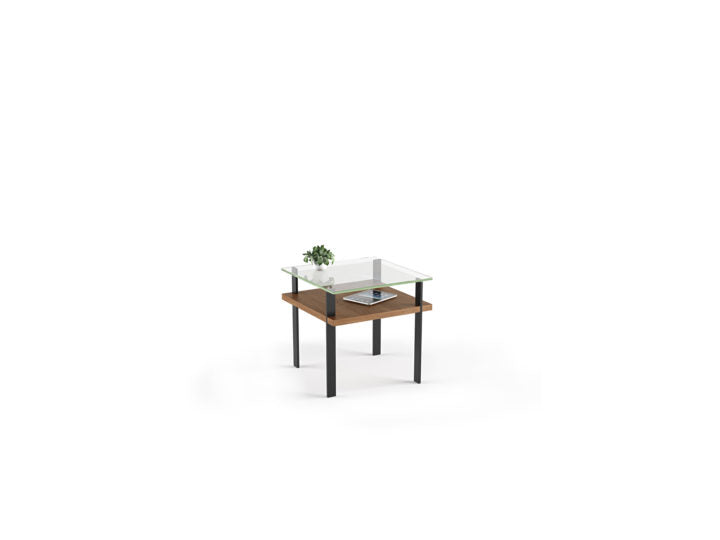 Table d'appoint moderne en verre BDI Terrace 1156