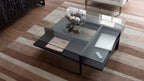 Table basse carrée moderne en verre BDI Terrace 1150