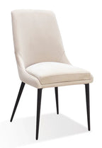 Ensemble de 2 chaises de salle à manger en velours Churchill