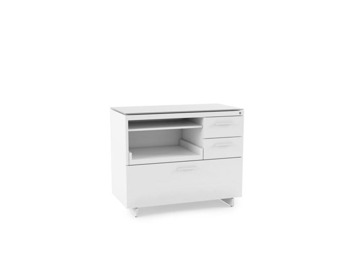 Armoire de bureau multifonction blanche BDI Centro 6417