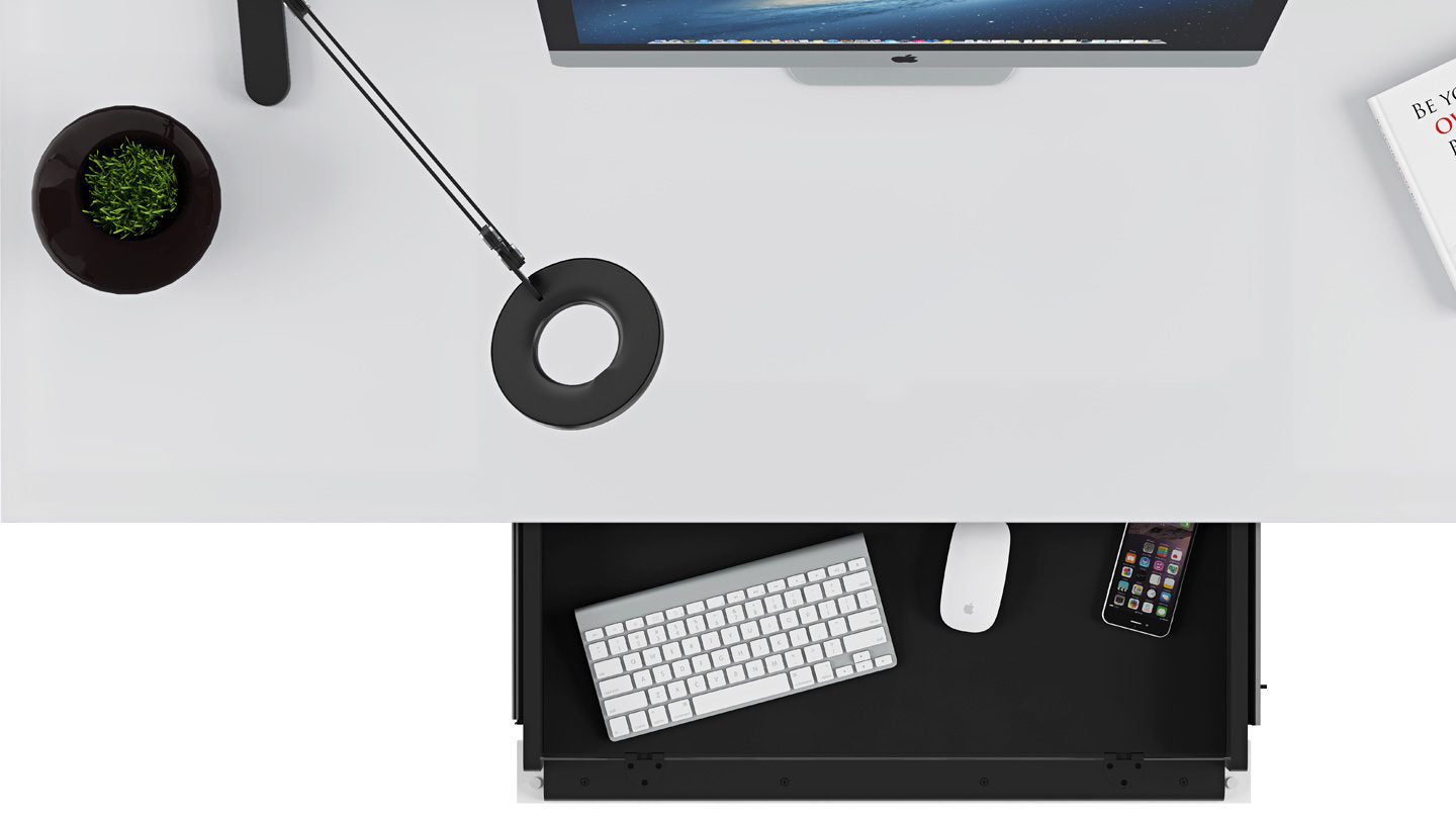 Bureau moderne blanc BDI Centro 6401