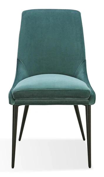 Ensemble de 2 chaises de salle à manger en velours Churchill
