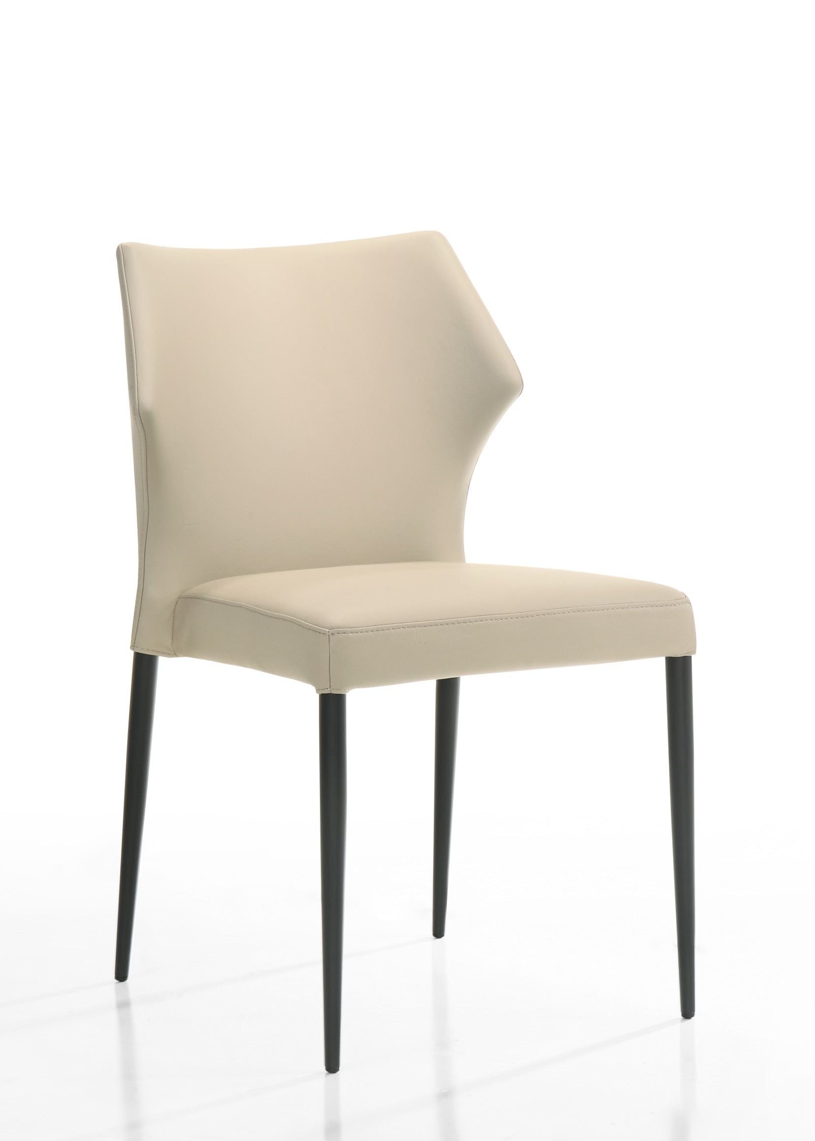 Chaise Dallas en cuir souple vendue par lot de deux