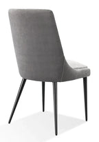 Ensemble de 2 chaises de salle à manger en velours Churchill