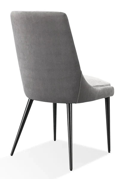 Ensemble de 2 chaises de salle à manger en velours Churchill