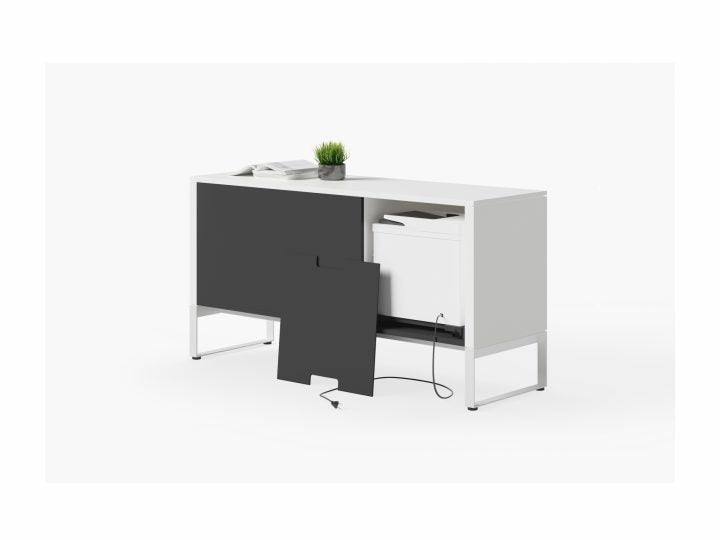 Armoire de rangement et de classement multifonction pour bureau à domicile BDI Linea 6220
