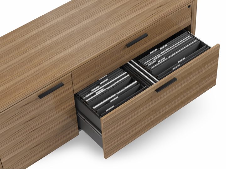 Armoire de rangement et de classement multifonction pour bureau à domicile BDI Linea 6220