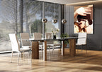 TABLE À MANGER EXTENSIBLE EN VERRE SKORPIO