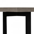 Table basse moderne Sharon en béton et métal noir