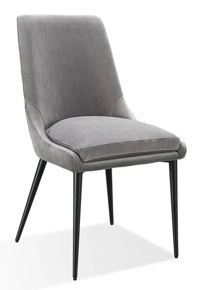 Ensemble de 2 chaises de salle à manger en velours Churchill