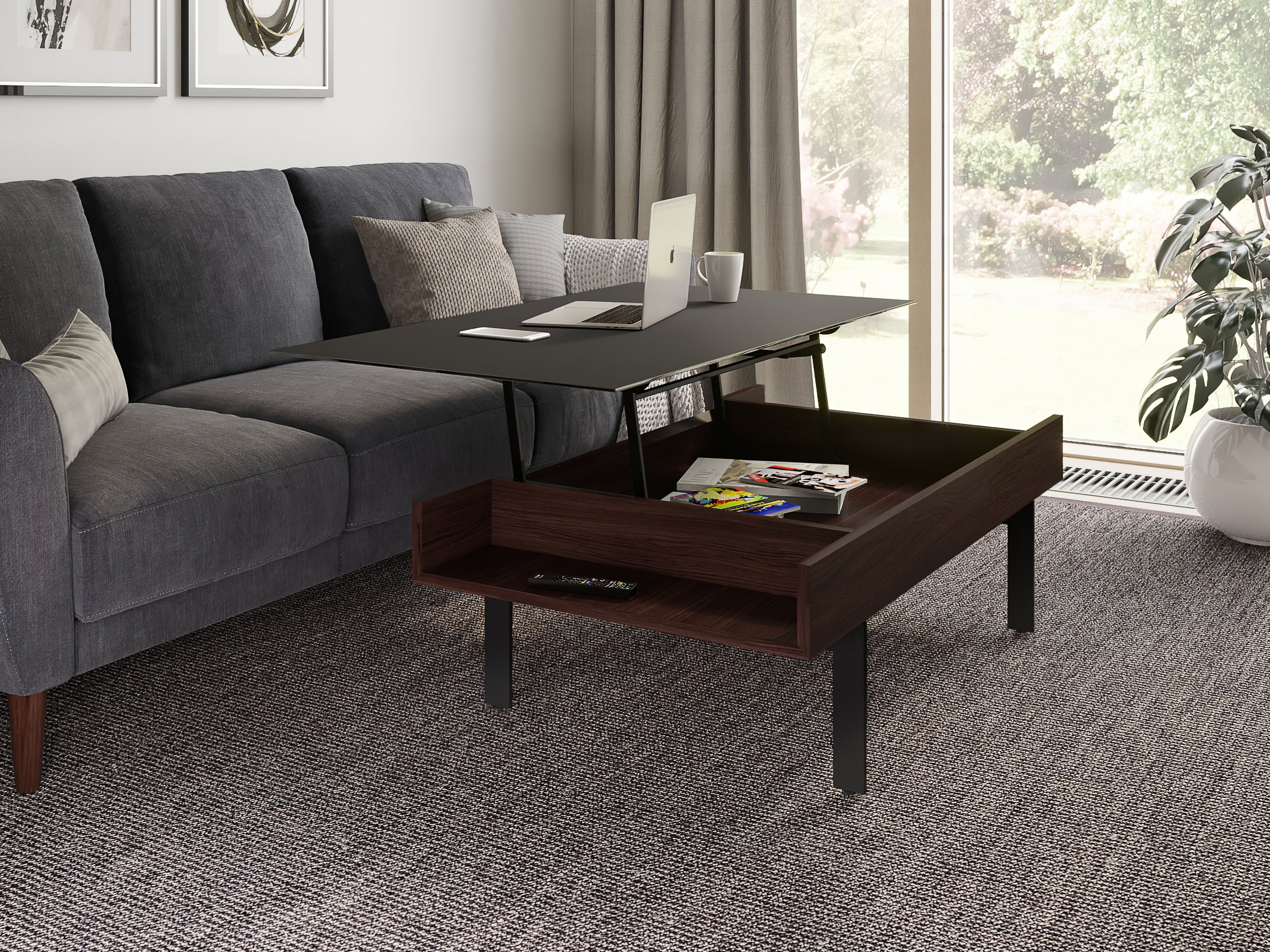Table basse relevable BDI Reveal 1192