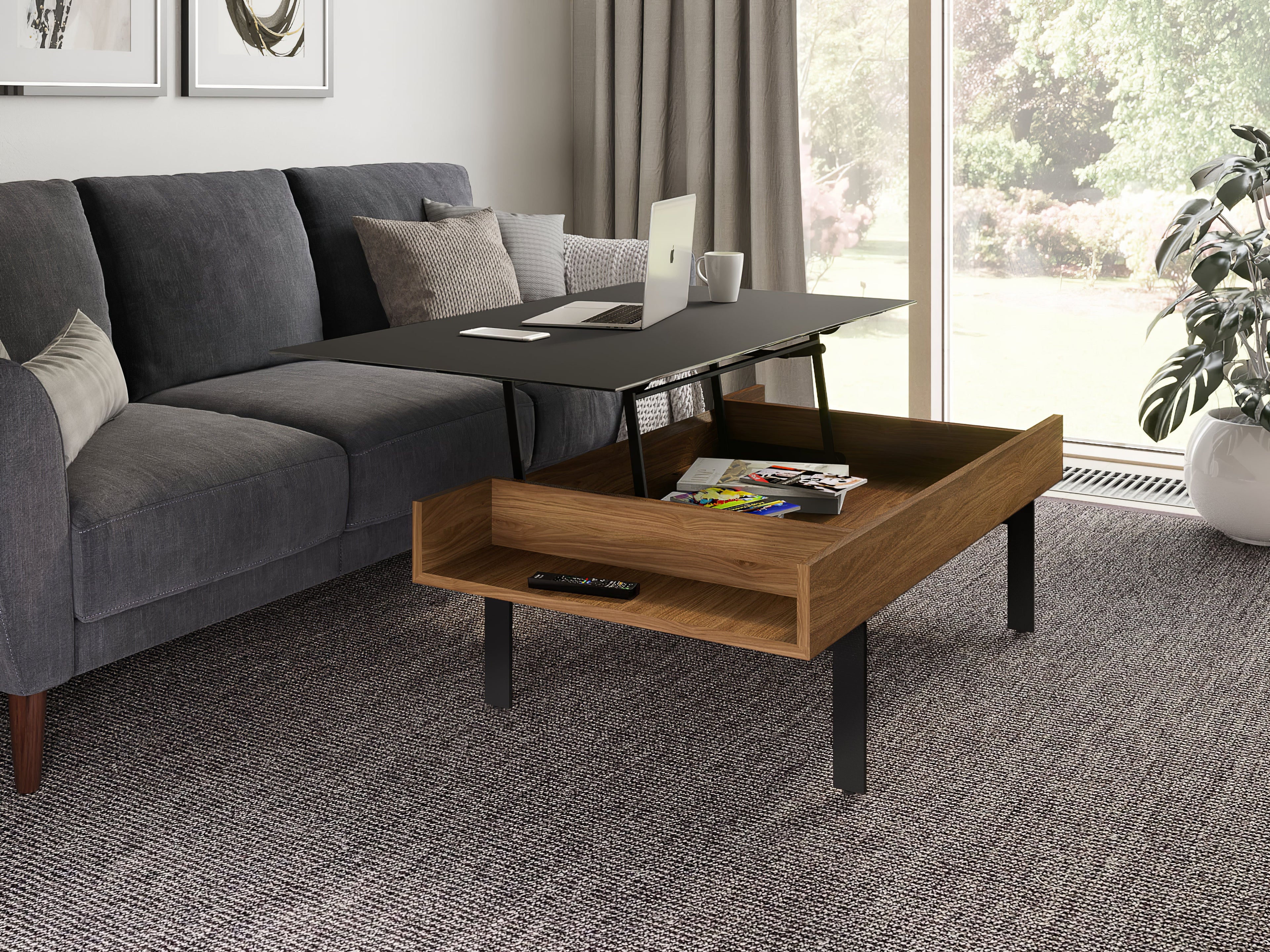Table basse relevable BDI Reveal 1192