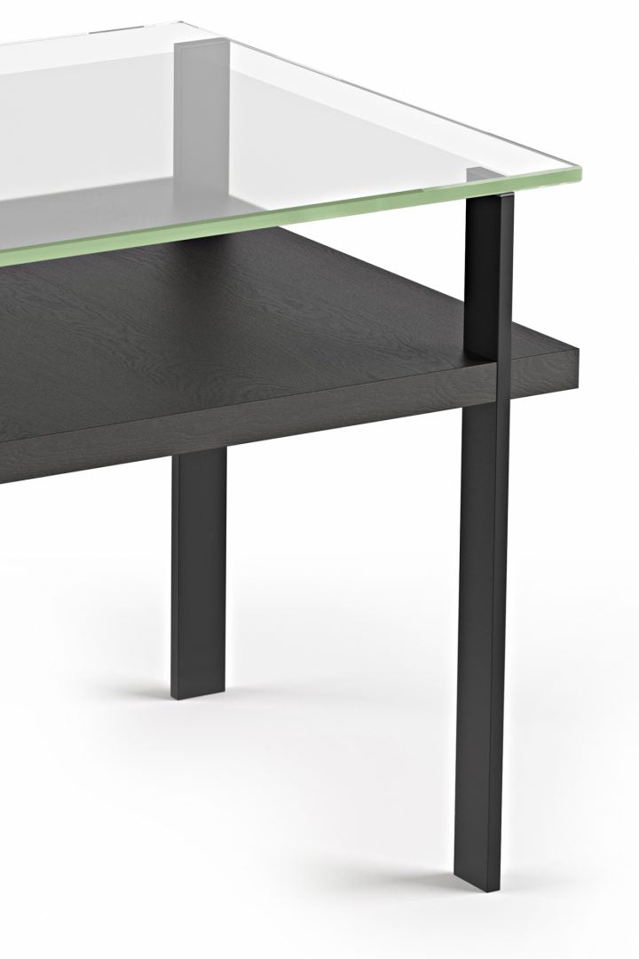 Table d'appoint moderne en verre BDI Terrace 1156