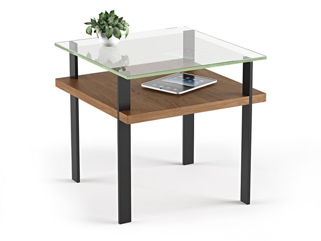 Table d'appoint moderne en verre BDI Terrace 1156